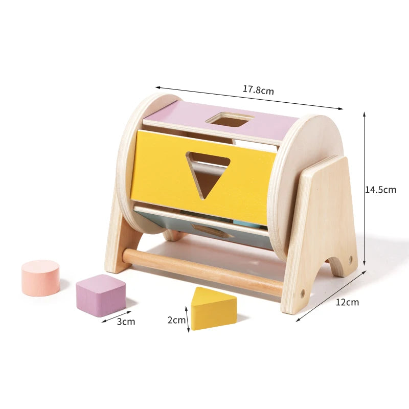 Soothing Wooden Baby Bell Toy,Ringing Instrument, Early Childhood Education