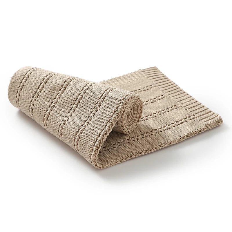 90*70Cm Cotton Baby Receiving Blankets for Newborn Girls & Boys Super Soft Dual-Use Crib Nap Stroller Bedding Cradle Quilt Solid
