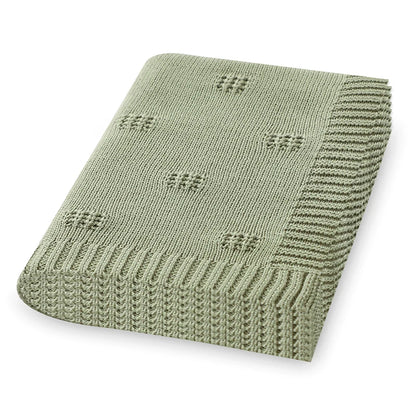 Baby Blankets Newborn Stroller Swaddling Warp Cradle Quilts 100*80Cm Super Soft Cotton Knit Infant Child Boy Girl Receiving Mats