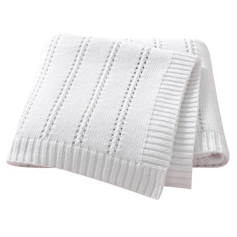90*70Cm Cotton Baby Receiving Blankets for Newborn Girls & Boys Super Soft Dual-Use Crib Nap Stroller Bedding Cradle Quilt Solid