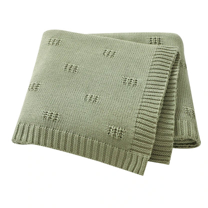 Baby Blankets Newborn Stroller Swaddling Warp Cradle Quilts 100*80Cm Super Soft Cotton Knit Infant Child Boy Girl Receiving Mats