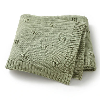 Baby Blankets Newborn Stroller Swaddling Warp Cradle Quilts 100*80Cm Super Soft Cotton Knit Infant Child Boy Girl Receiving Mats