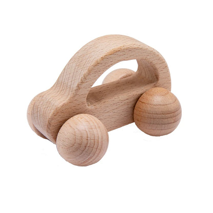 Baby Wooden Rattle Set – Musical Animal Teething Toys, Montessori Gift