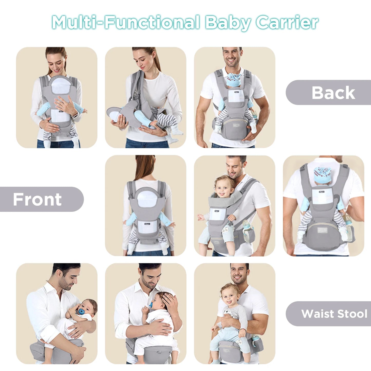 Ergonomic Waist Stool Baby Carrier
