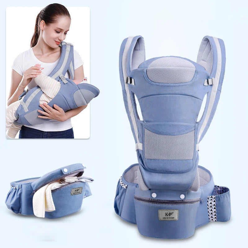 Ergonomic Newborn Baby Carrier Backpack with Hipseat