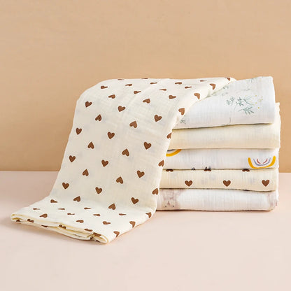 Cotton Muslin Baby Swaddle Blanket