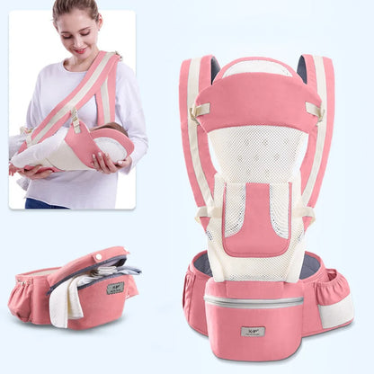 Ergonomic Newborn Baby Carrier Backpack with Hipseat