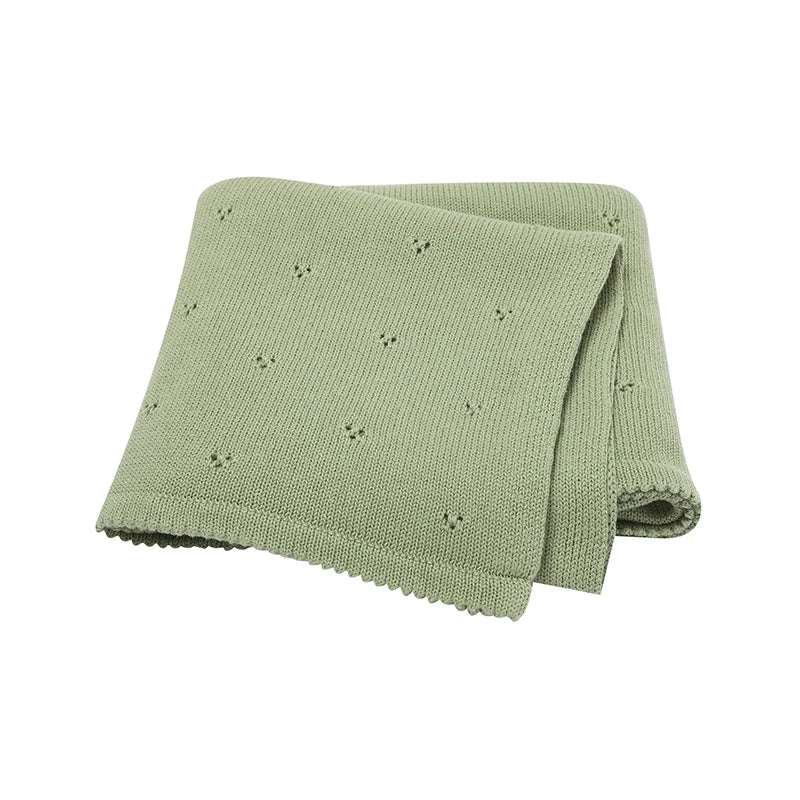 Soft Cotton Knit Baby Blanket