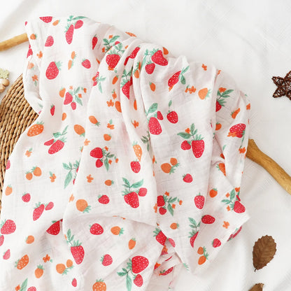 Baby Muslin Swaddle 120*110cm 100% Cotton Soft Baby Blanket