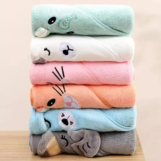 Newborn Soft Absorbent Baby Towel Blanket
