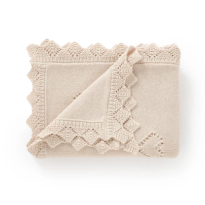 Knitted Baby Blanket 90x70cm – Ultra-Soft Cotton Swaddle Wrap