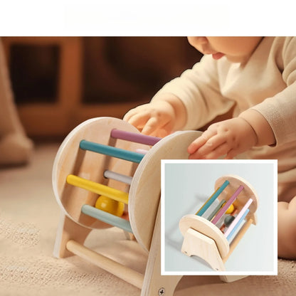 Soothing Wooden Baby Bell Toy,Ringing Instrument, Early Childhood Education