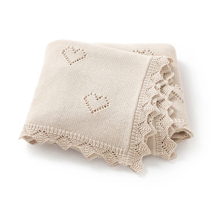 Knitted Baby Blanket 90x70cm – Ultra-Soft Cotton Swaddle Wrap