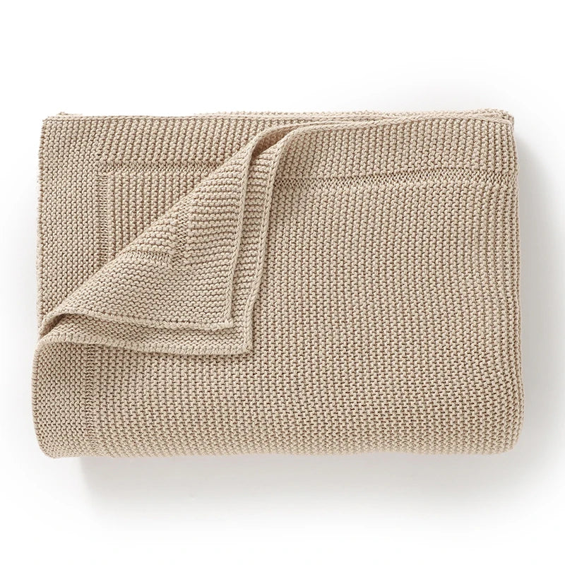 All Seasons Baby Blankets Multifunction Cotton Newborn Boy Girl Solid Stroller Nursery Swaddle Wrap Plaid 100*80Cm Throwing Mats