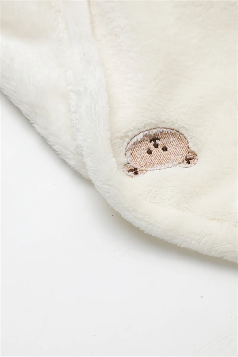 Baby Winter Fleece Blanket – Newborn Swaddle, Stroller & Bedding Cover