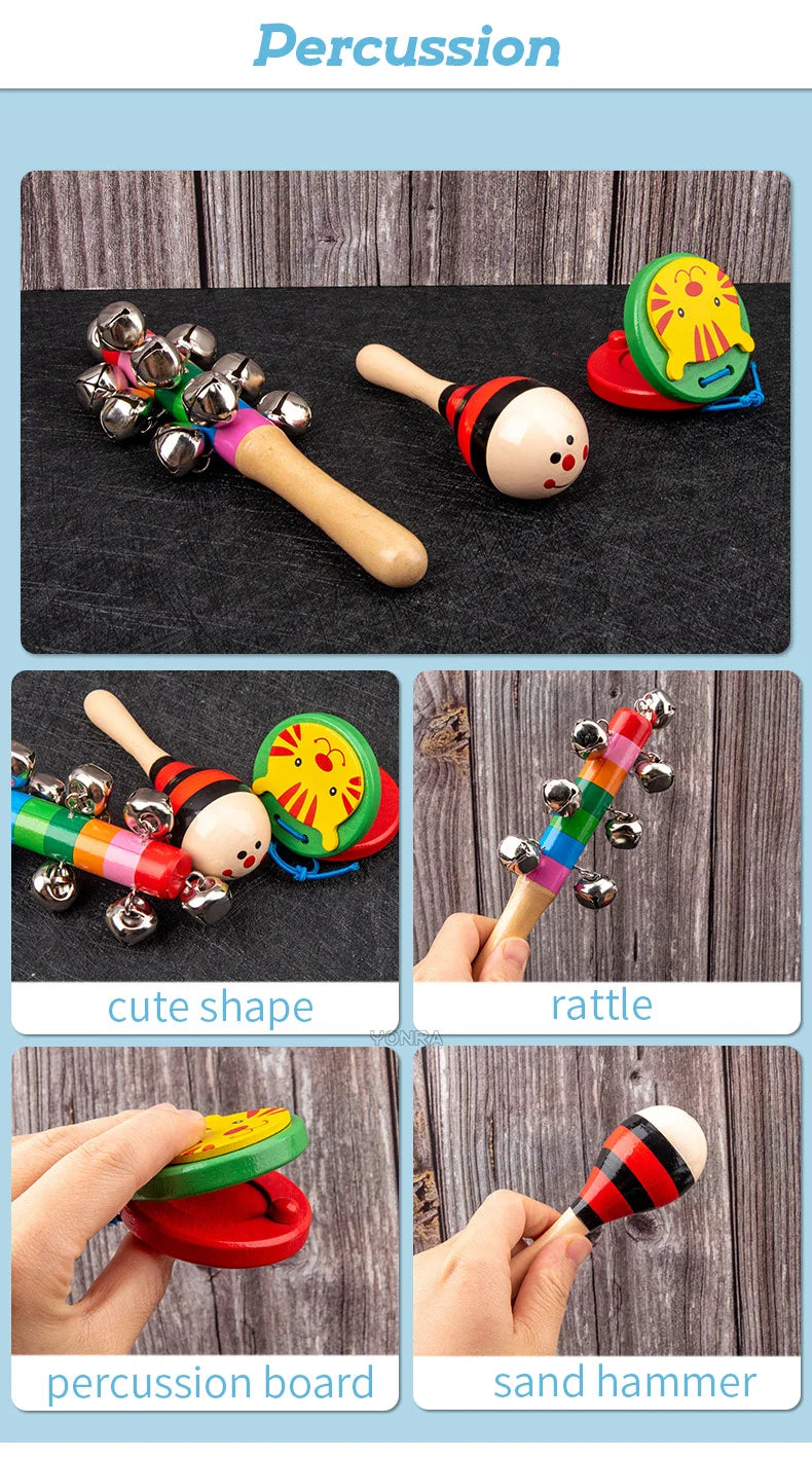 Wooden Musical Instruments for Kids |CE Certified