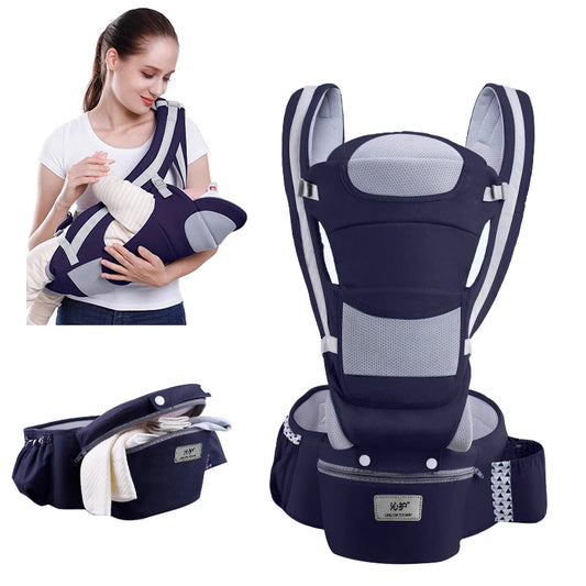 Ergonomic Newborn Baby Carrier Backpack with Hipseat