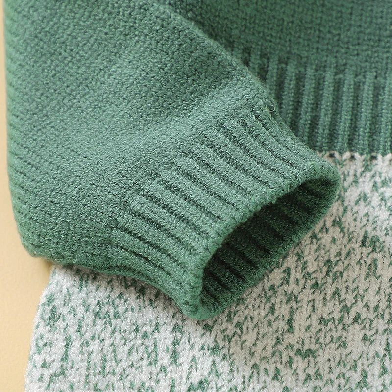 Newborn & Infant Jumpsuit – Knitted Long Sleeve Onesie