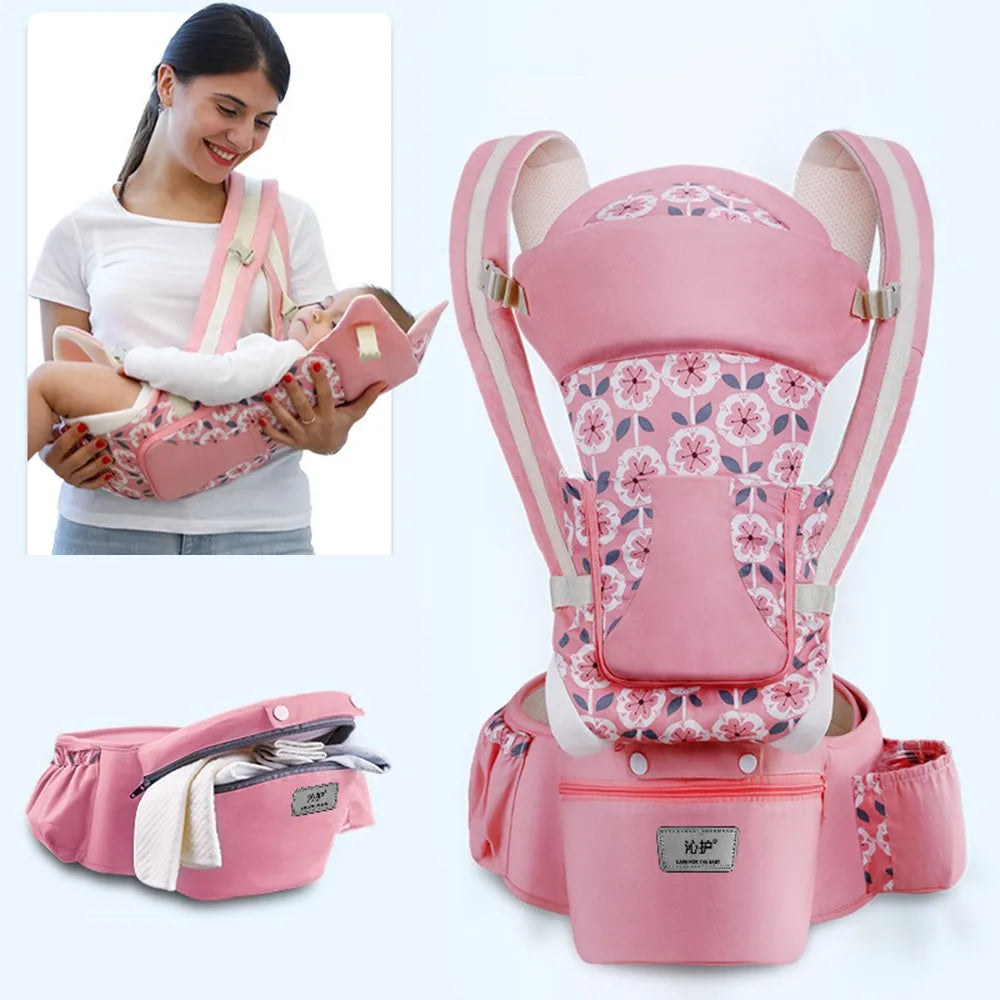 Ergonomic Newborn Baby Carrier Backpack with Hipseat