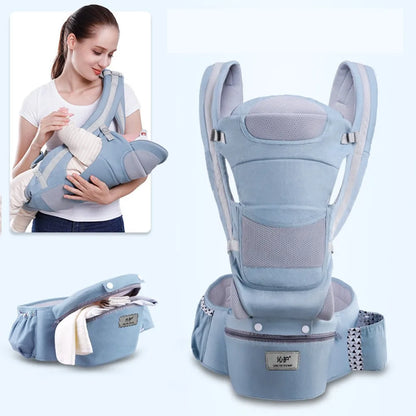 Ergonomic Newborn Baby Carrier Backpack with Hipseat
