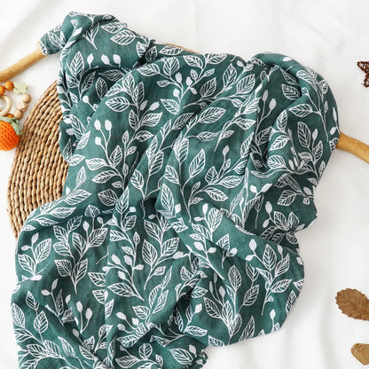 Baby Muslin Swaddle 120*110cm 100% Cotton Soft Baby Blanket