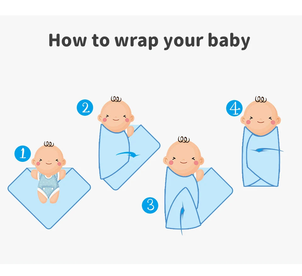 Knitted Baby Blanket 90x70cm – Ultra-Soft Cotton Swaddle Wrap