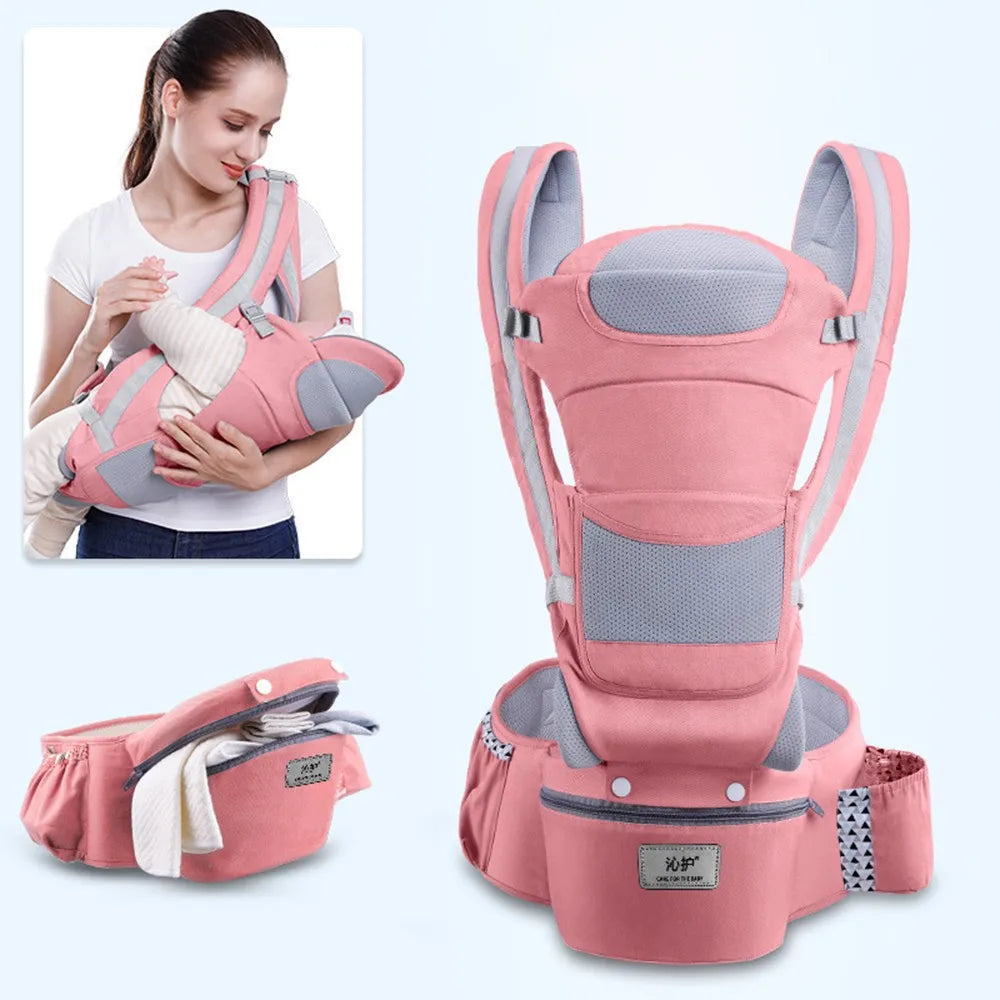 Ergonomic Newborn Baby Carrier Backpack with Hipseat
