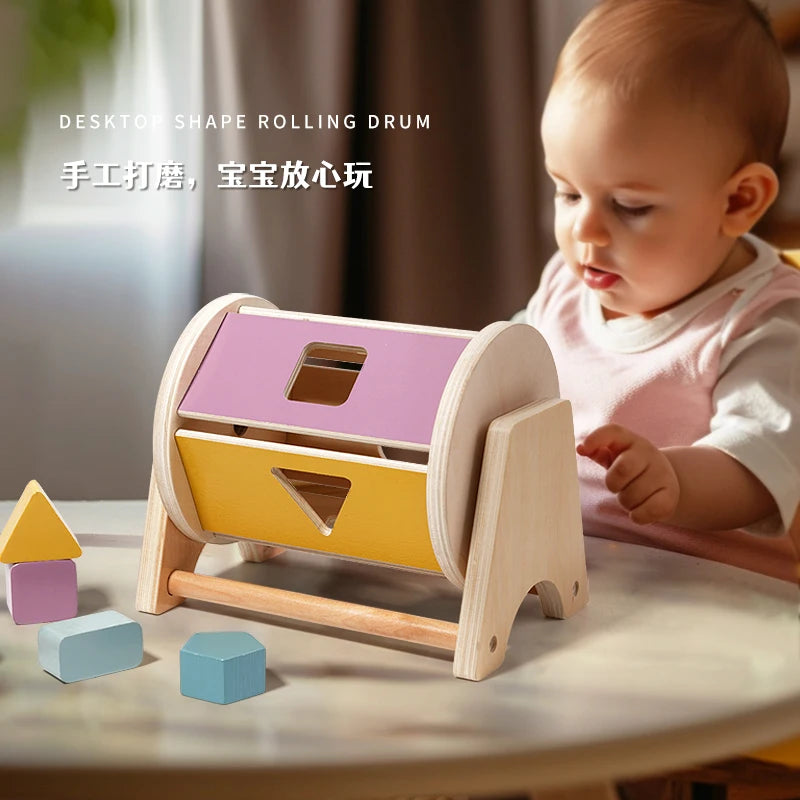 Soothing Wooden Baby Bell Toy,Ringing Instrument, Early Childhood Education