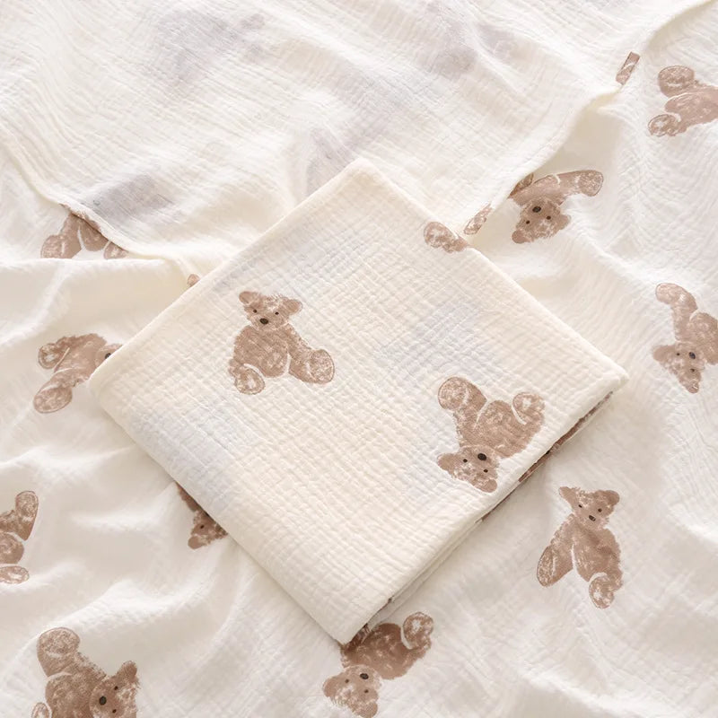 Cotton Muslin Baby Swaddle Blanket