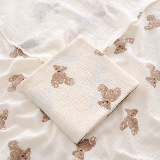 Cotton Muslin Baby Swaddle Blanket