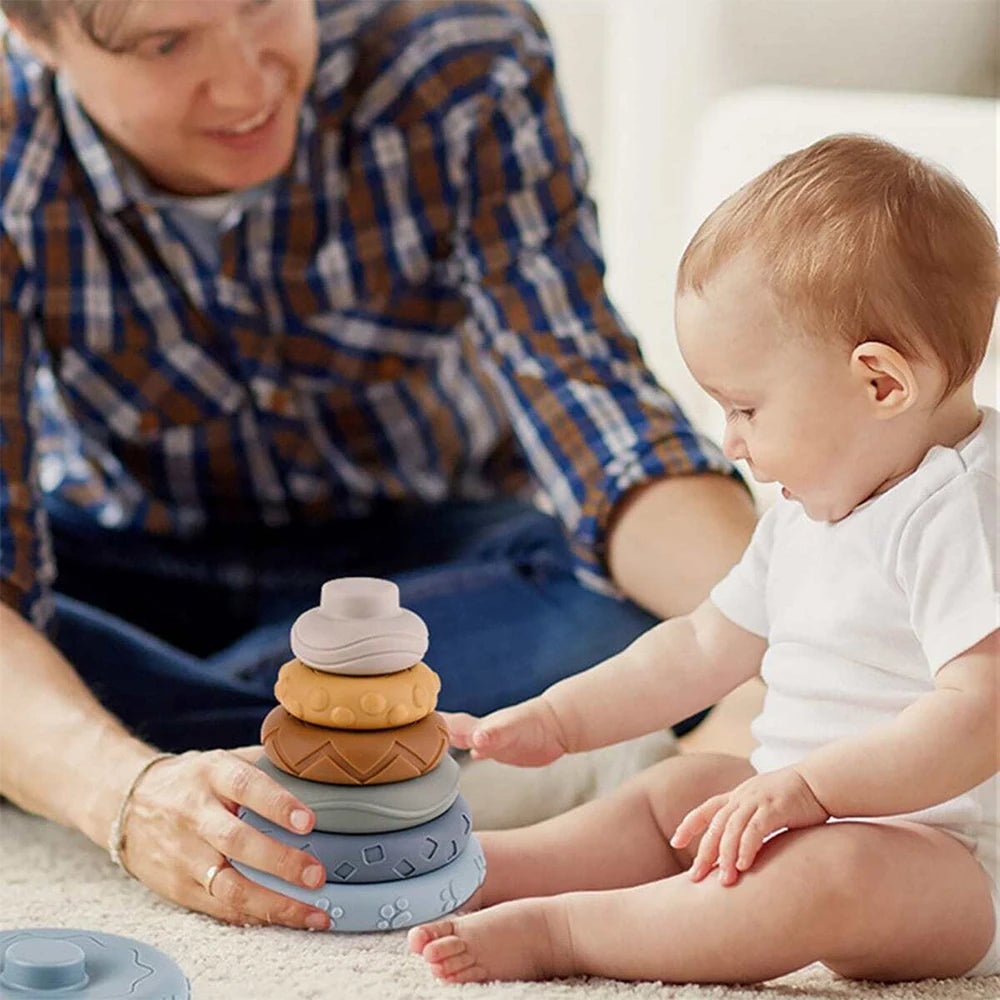 Baby Montessori Sensory Set – Koala Stacking Tower & Fine Motor Skills Toy - Lumuana