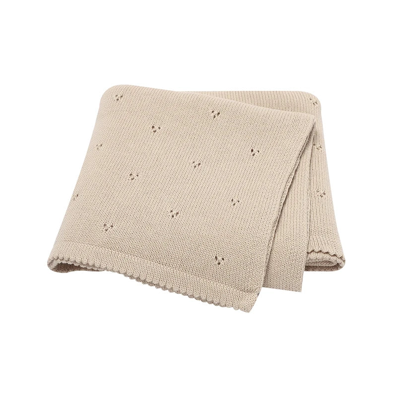 Soft Cotton Knit Baby Blanket