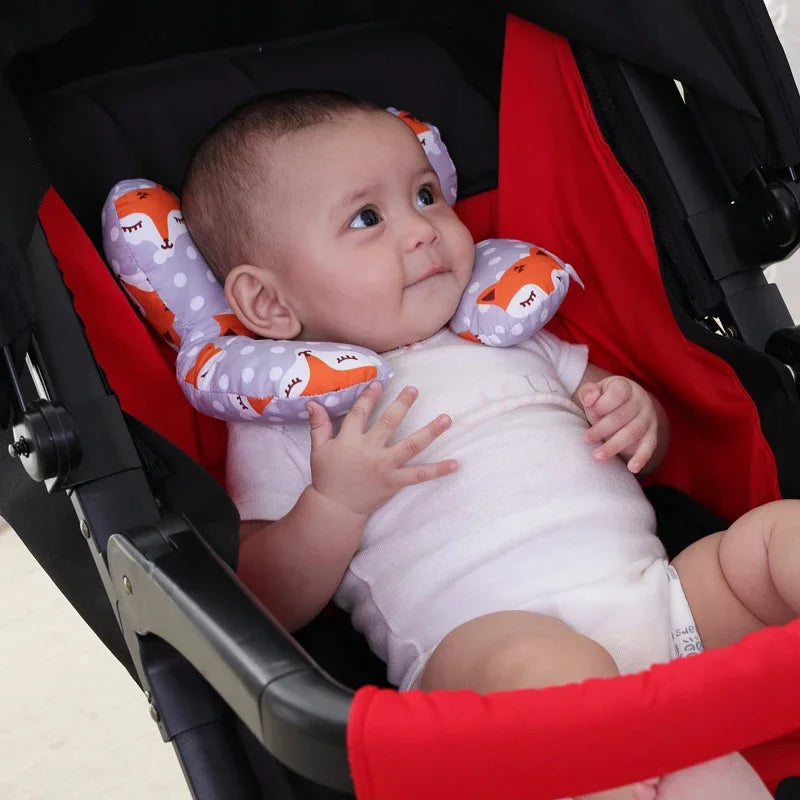 Soft Cotton Baby Neck Pillow for Travel & Stroller
