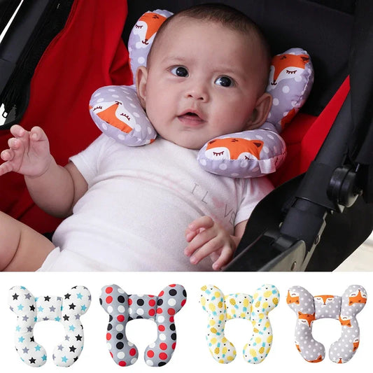 Soft Cotton Baby Neck Pillow for Travel & Stroller