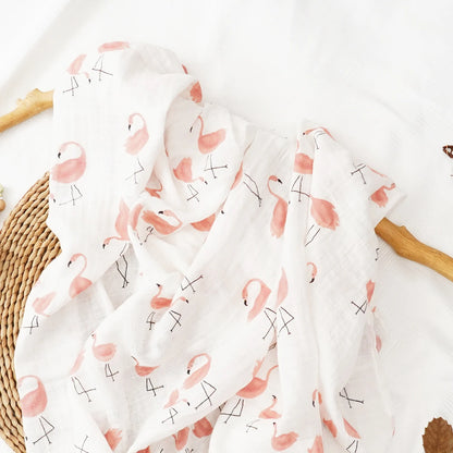 Baby Muslin Swaddle 120*110cm 100% Cotton Soft Baby Blanket
