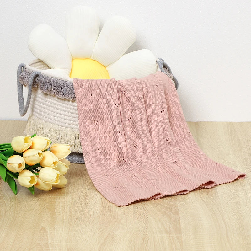 Soft Cotton Knit Baby Blanket