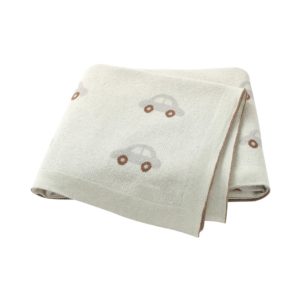 Soft Knitted Baby Blanket 100x80cm – Cute Cartoon Newborn Swaddle, Toddler Bedding & Stroller Wrap