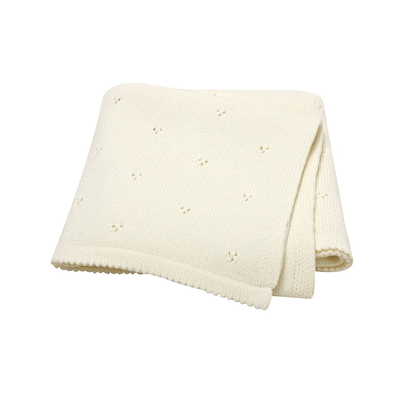 Soft Cotton Knit Baby Blanket