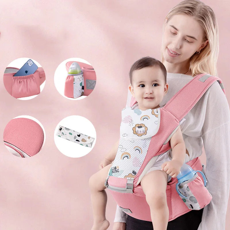 Ergonomic Newborn Baby Carrier Backpack with Hipseat
