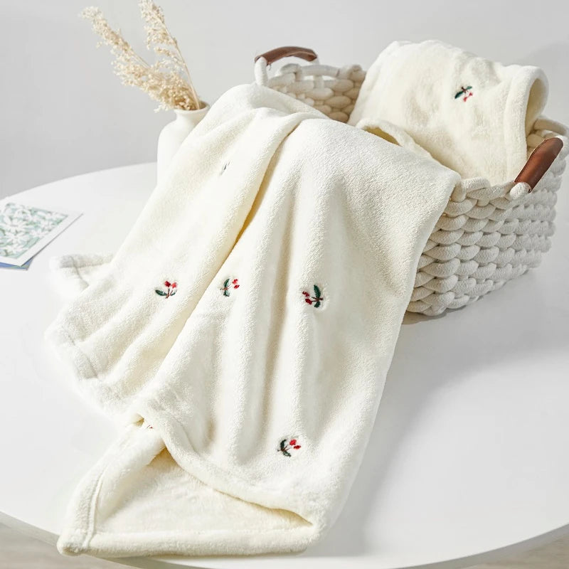 Baby Winter Fleece Blanket – Newborn Swaddle, Stroller & Bedding Cover