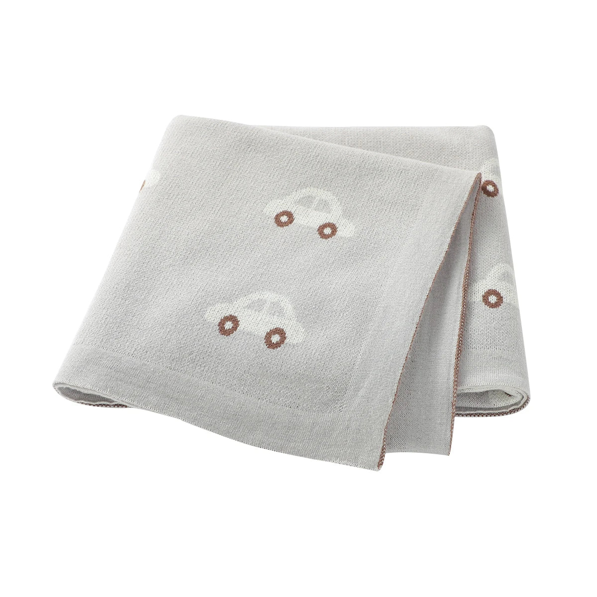 Soft Knitted Baby Blanket 100x80cm – Cute Cartoon Newborn Swaddle, Toddler Bedding & Stroller Wrap