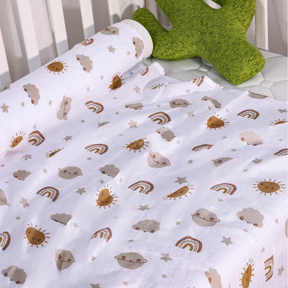 Baby Muslin Swaddle Blanket – Bamboo Cotton 120×110cm