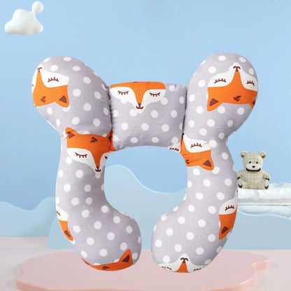 Soft Cotton Baby Neck Pillow for Travel & Stroller