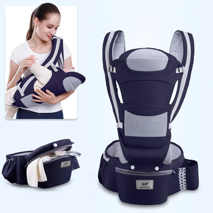 Ergonomic Newborn Baby Carrier Backpack with Hipseat