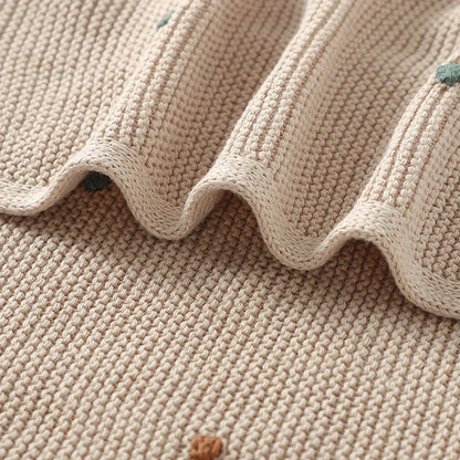 Knitted Muslin Newborn Swaddle Wrap – 90x70 cm