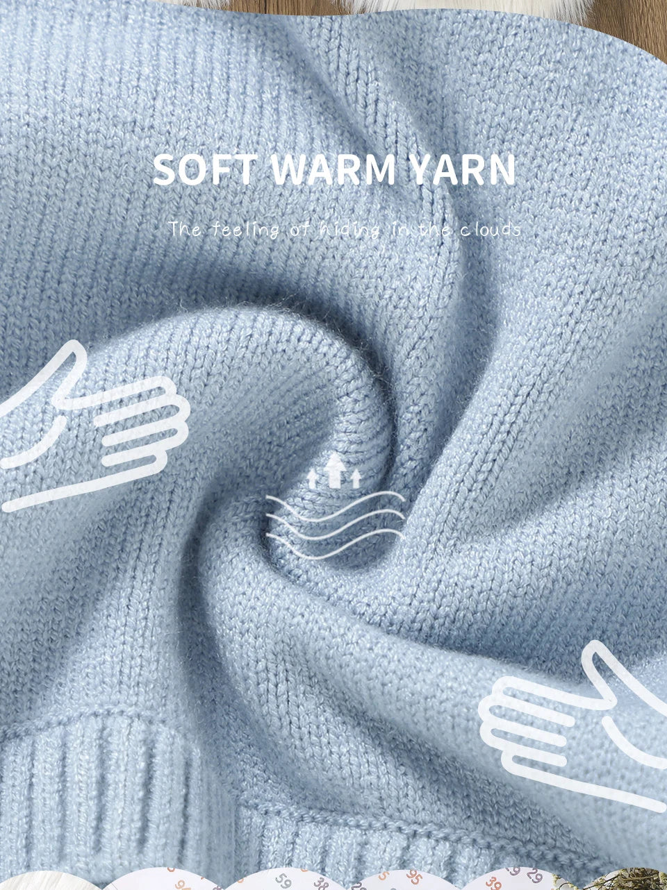 Baby Knitted Romper & Hat Set (0–18M) – Long Sleeve Outfit