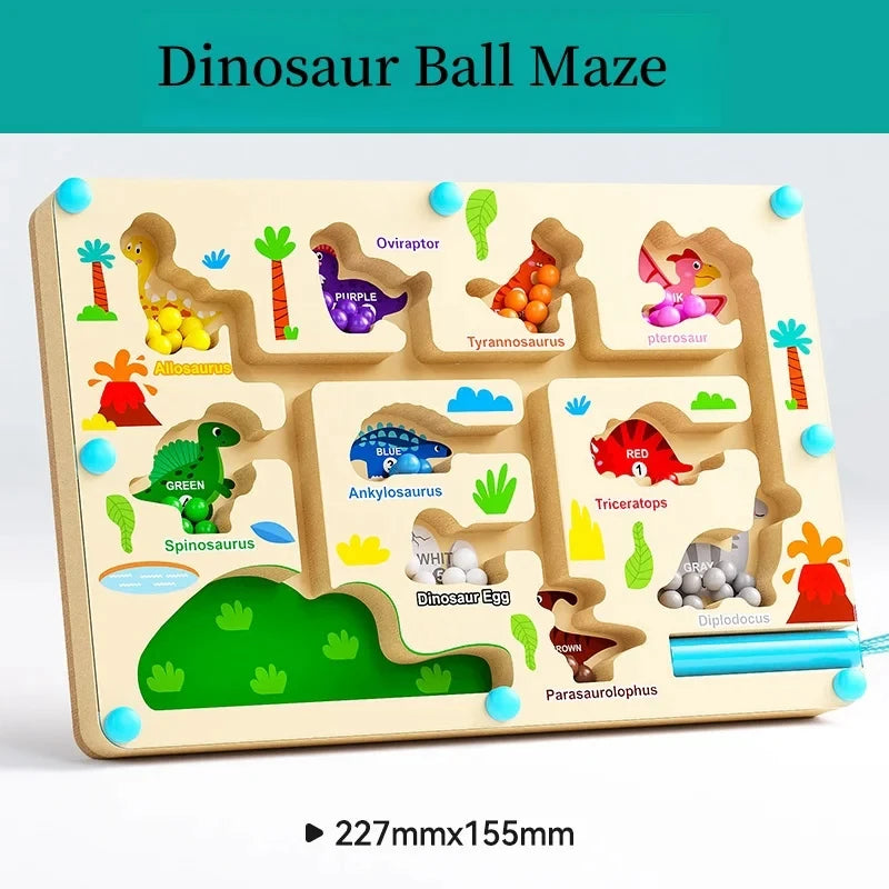 Magnetic Maze Toy with Number Beads – Puzzle & Attention Training