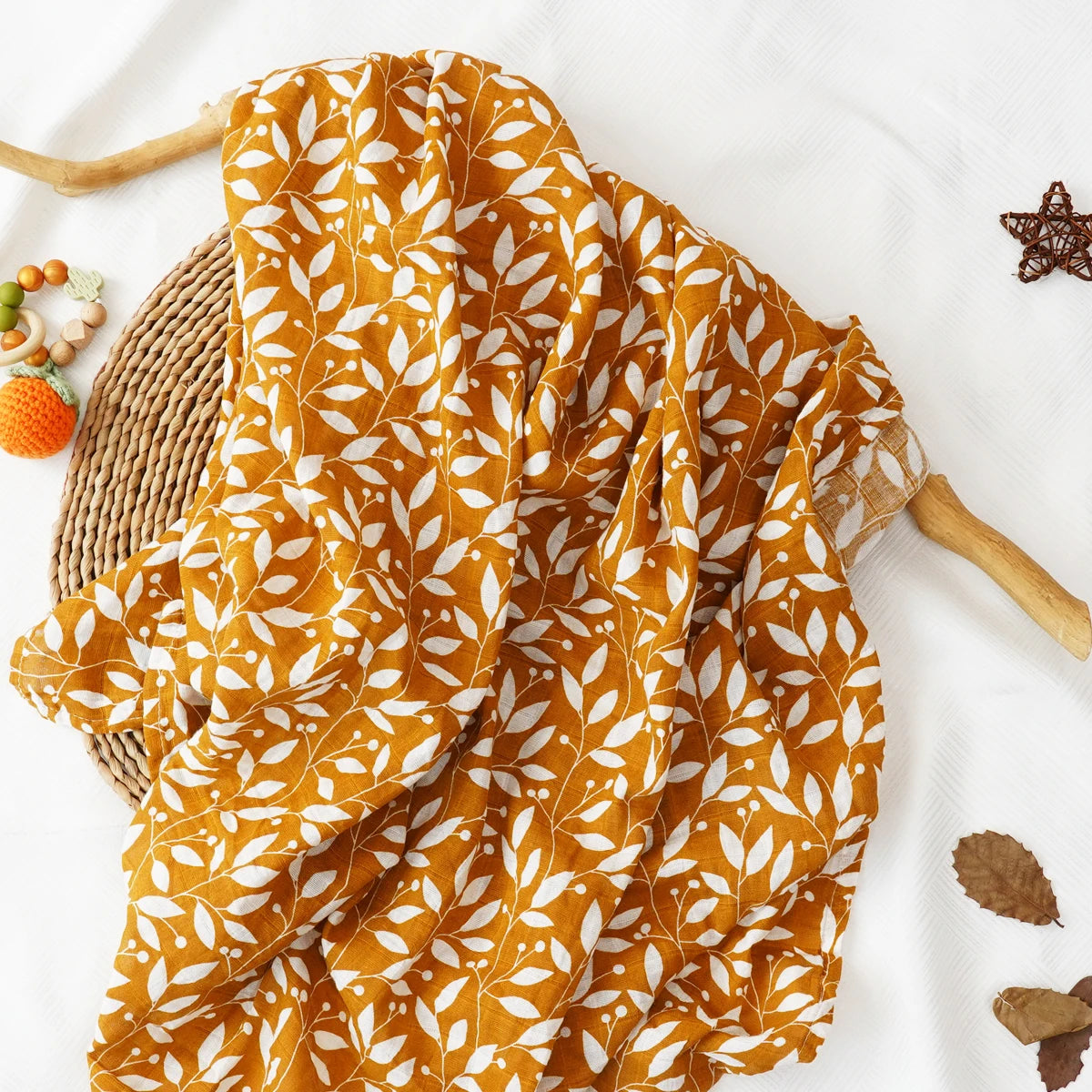 Baby Muslin Swaddle 120*110cm 100% Cotton Soft Baby Blanket