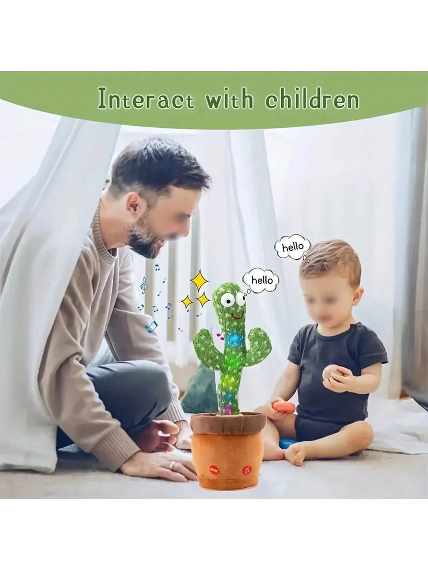 Dancing Talking Cactus Toy For Kids