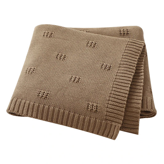 Baby Blankets Newborn Stroller Swaddling Warp Cradle Quilts 100*80Cm Super Soft Cotton Knit Infant Child Boy Girl Receiving Mats